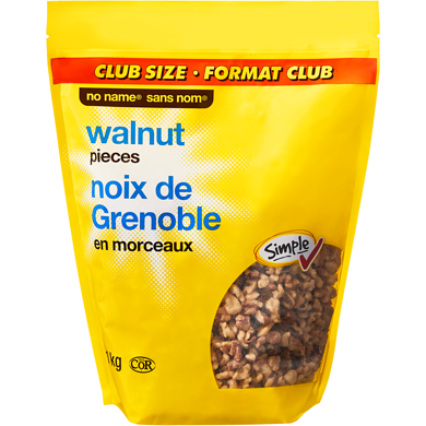No Name Walnut Pieces Club Size 1 kg, $2.20/100g