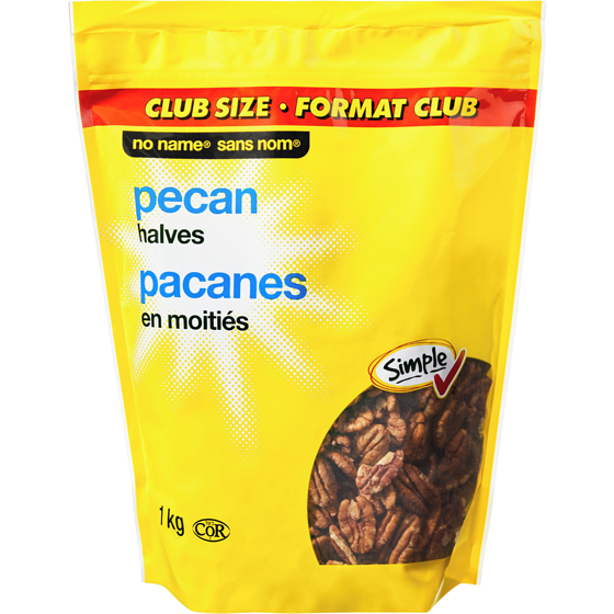 No Name Pecan Halves Club Size 1 kg, $3.00/100g