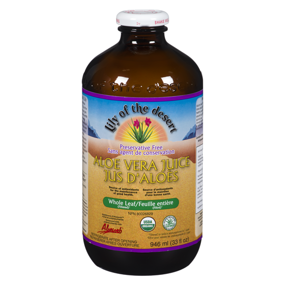 Quantum Jus d’aloès de feuilles entières Lily of the desert 946 ml, 2,22 $/100ml