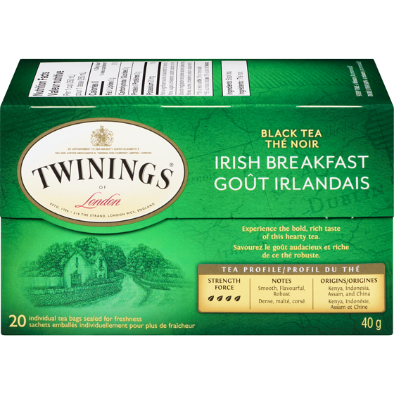 Twinings 20ct Irlandais 20 ea, 0,30 $/1ch