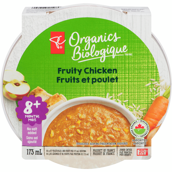 Repas Pour Tout-Petits Poulet Et Fruits PC Biologique