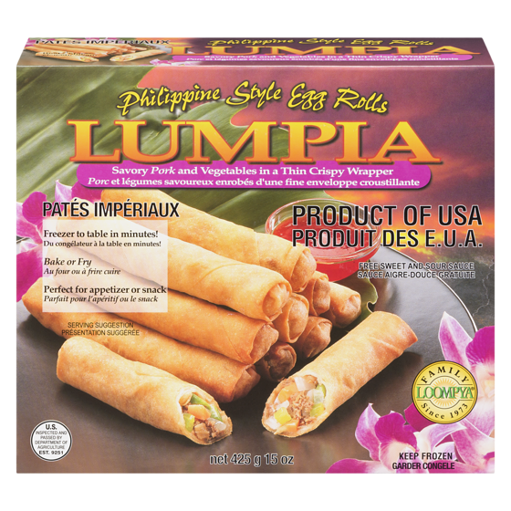 Family Loompya Lumpia, Pork 425 g, $2.35/100g
