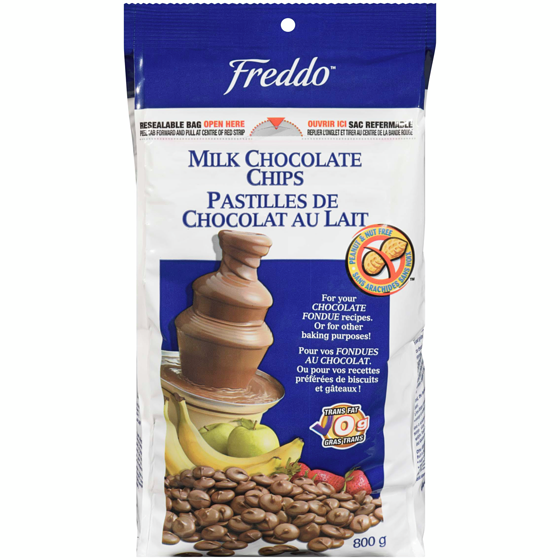FREDDO Pépites de chocolat au lait 800 g, 2,50 $/100g