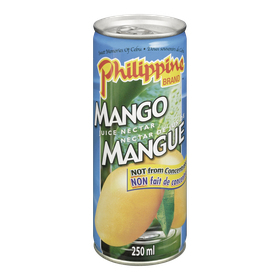 Philippine Brand Mango Nectar 25% 250 ml, $0.56/100ml