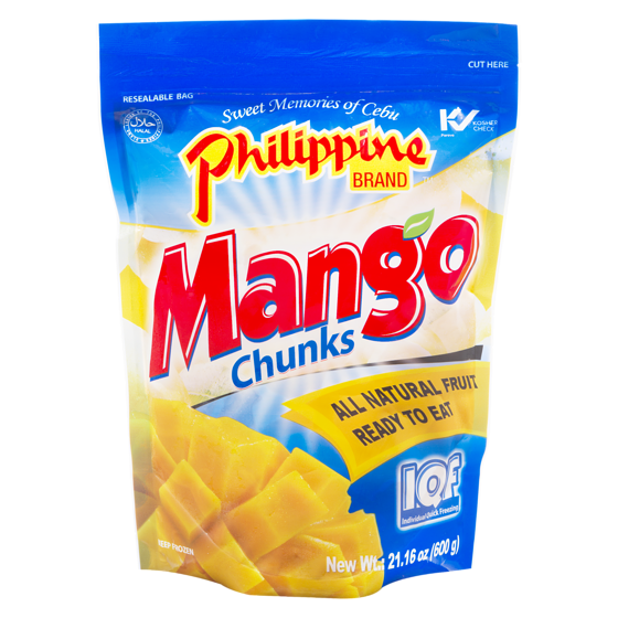 Philippine Brand Mango Chunks 600 g, $1.50/100g