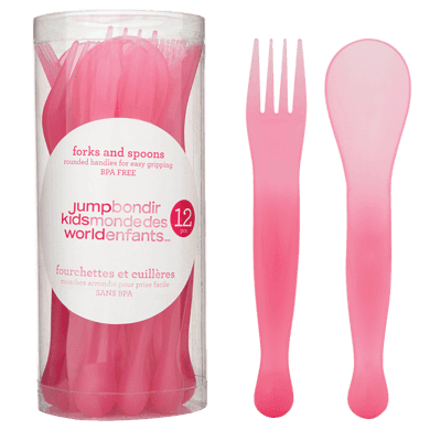 JUMP Kids World 12-Piece Fork and Spoon Set 12x1.0 ea, $0.42/1ea