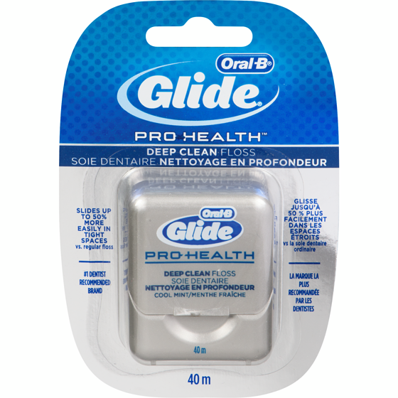 Oral B Glide Pro Health Deep Clean Cool Mint Floss, 40M 1 ea, $4.49/1ea