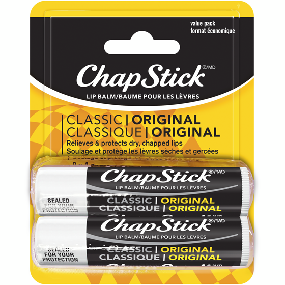 Chapstick Classique Original Baume Pour Les Levres, Emballage De 2 2 ea, 66,13 $/100g
