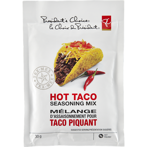 PC Hot Taco Seasoning Mix | PC.ca