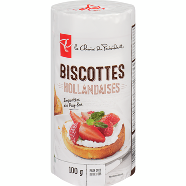 Biscottes hollandaises, pain cuit deux fois PC