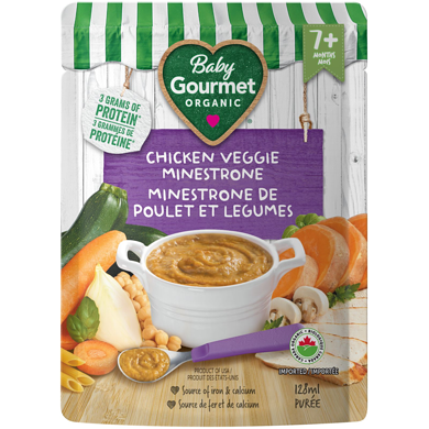 Baby Gourmet Organic Meal Chicken Veggie Minestrone  128 ml, $2.57/100ml