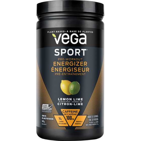 Vega Mélange Vega Sport Pre-Workout Energizer citron-lime 540 g, 8,89 $/100g
