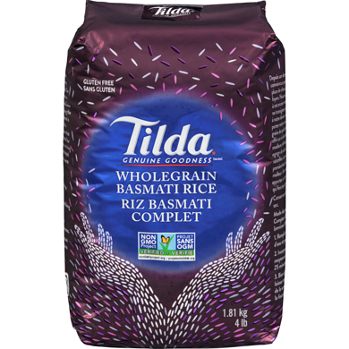Tilda Wholegrain Basmati Rice 1.81 kg, $0.66/100g