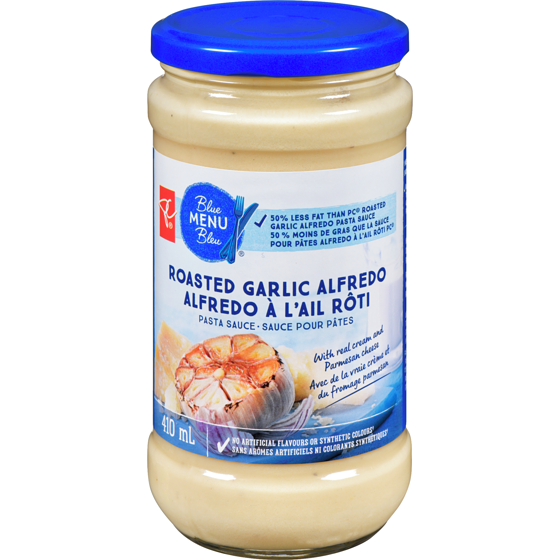 PC Blue Menu Blue Menu Roasted Garlic Alfredo Pasta Sauce PC.ca