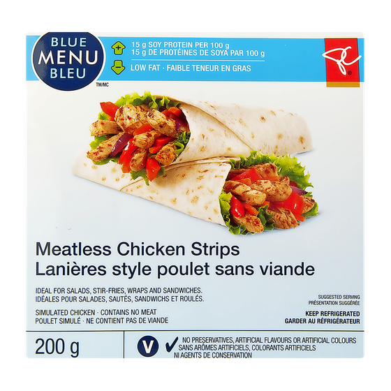 PC Blue Menu Blue Menu Meatless Chicken Strips PC.ca