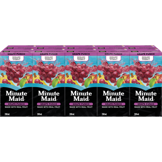 Minute Maid Grape Punch Cartons 10x200.0 ml, $0.21/100ml