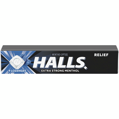 Halls Extra Strong Menthol Cough Drops 9 count 9 ea, $0.21/1ea