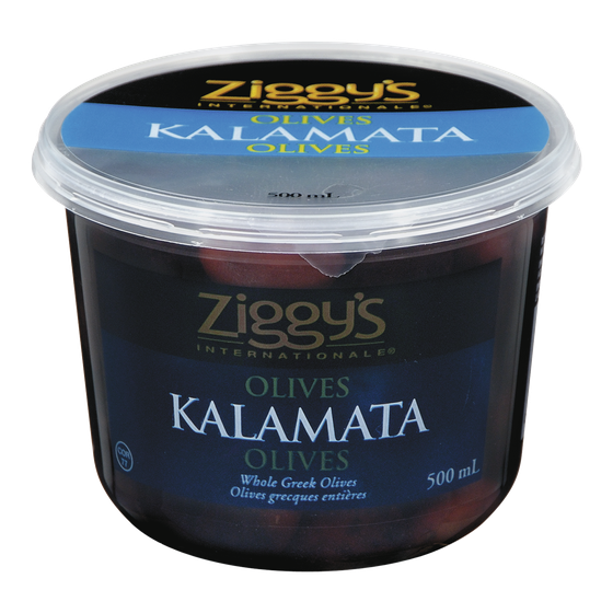Ziggy's Kalamata Olives 500 ml, $1.20/100ml