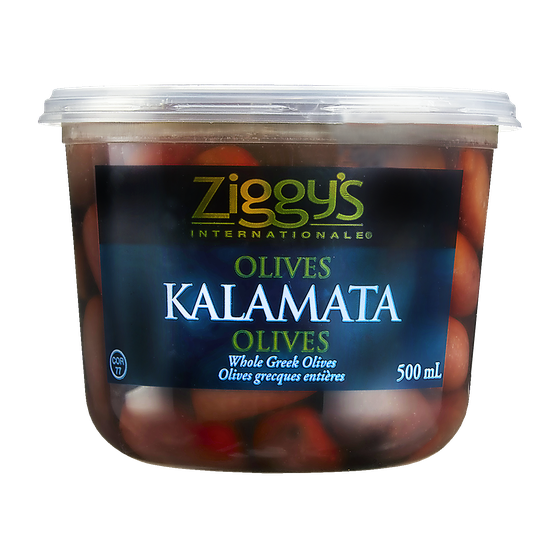 Ziggy’s Olives Kalamata 500 ml, 1,40 $/100ml