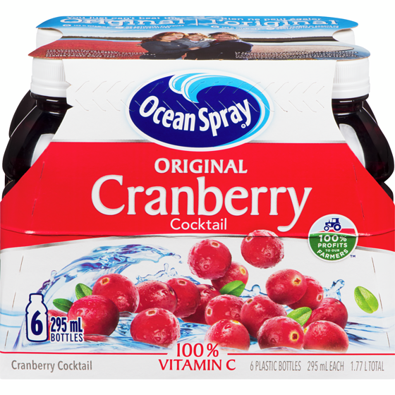 Ocean Spray Cranberry Cocktail 6x295.0 ml, $0.45/100ml