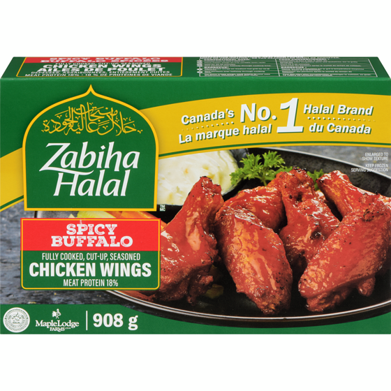 Zabiha Halal Buffalo Wings Spicy 908 g, $2.20/100g