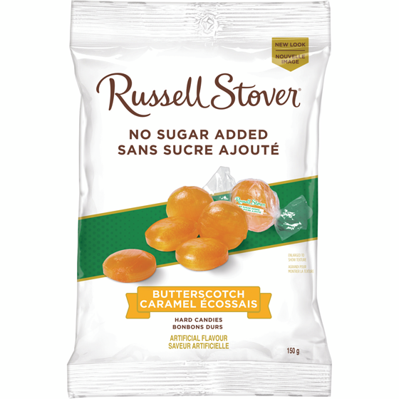 Russell Stover No Sugar Added Butterscotch Hard Candy Bag 150 g, $4.33/100g