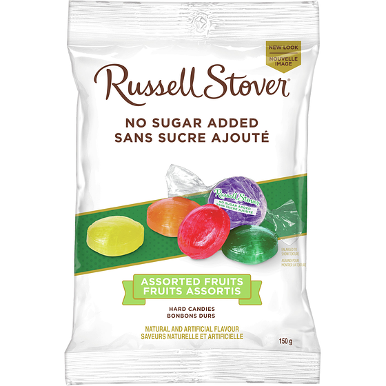 Russell Stover No Sugar Added Assorted Fruit Hard Candy Bag 150 g, $4.33/100g