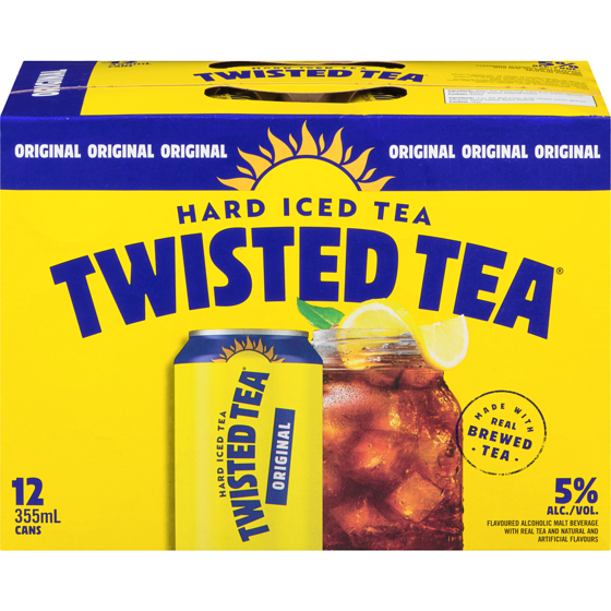 Twisted Tea Hard Ice Tea (ID required at pick-up) 12x355.0 ml, $0.78/100ml