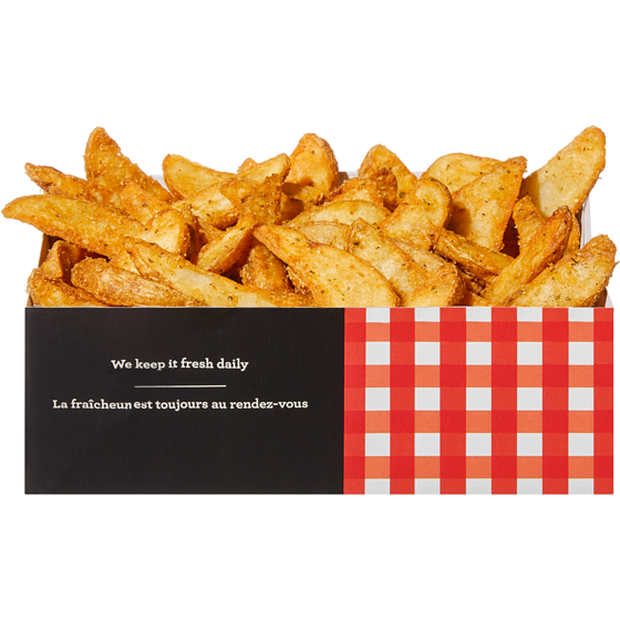 null Quartiers de pommes de terre épicées petits (Après 11h) 153 g, 2,61 $/100g