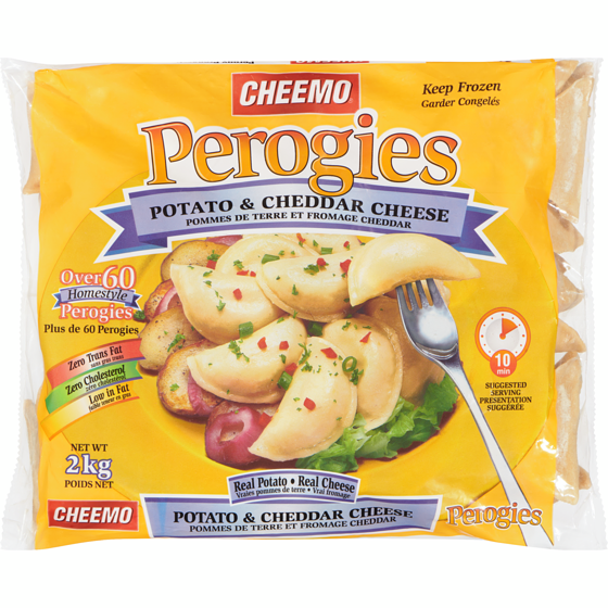 Cheemo Perogies, Potatoes & Cheddar Cheese 2 kg, $0.29/100g