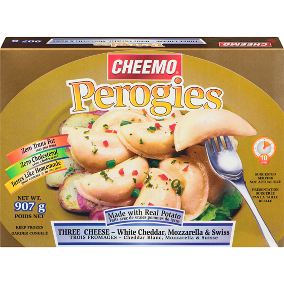 Cheemo Perogies, Three Cheese 907 g, 0,47 $/100g