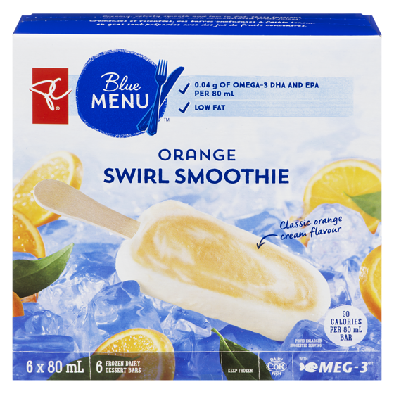 PC Blue Menu Swirl Smoothie Bars, Orange PC.ca