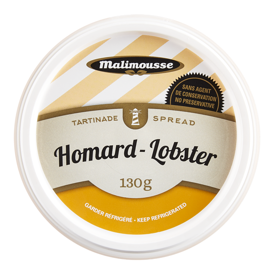 Malimousse Tartinade au homard 130 g, 3,84 $/100g