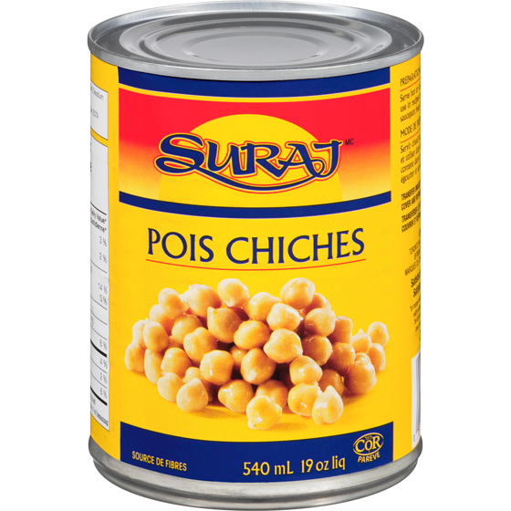 Suraj Pois chiches 540 ml, 0,33 $/100ml