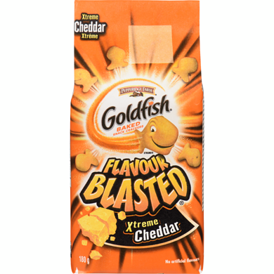 Pepperidge Farm Goldfish Flavour Blasted Xtreme Cheddar 180 g, $1.39/100g