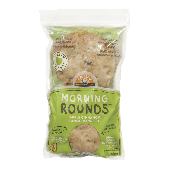 Pita Break Morning Buns, Rounds Apple Cinnamon 450 g, $1.18/100g