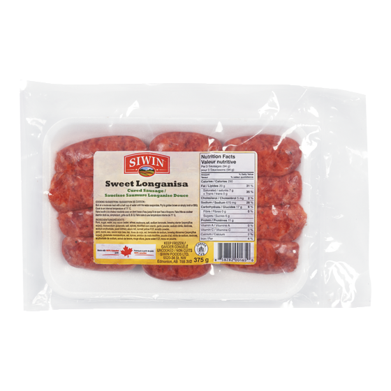 Siwin Sweet Longanisa 375 g, $1.60/100g