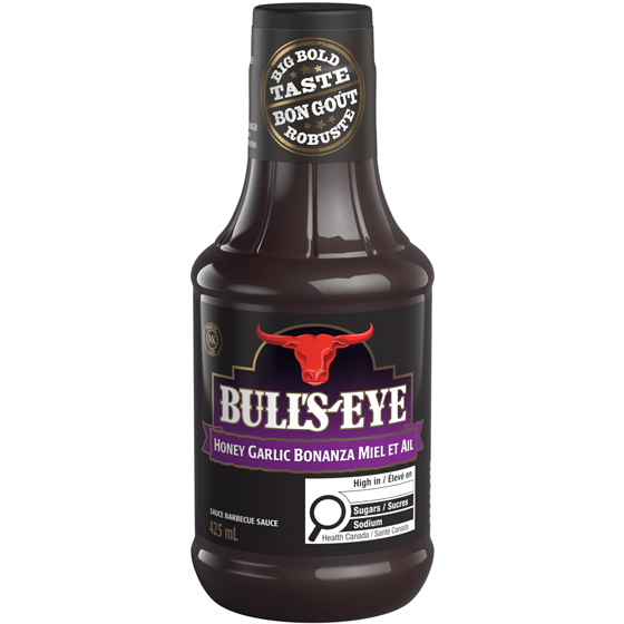 Bull's-Eye Sauce barbecue bonanza miel et ail 425 ml, 0,82 $/100ml