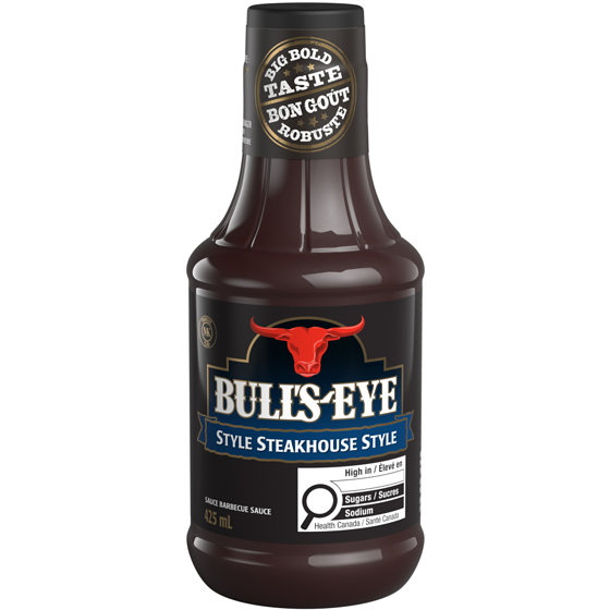 Bull's-Eye Steakhouse Style BBQ Sauce 425 ml, $0.82/100ml