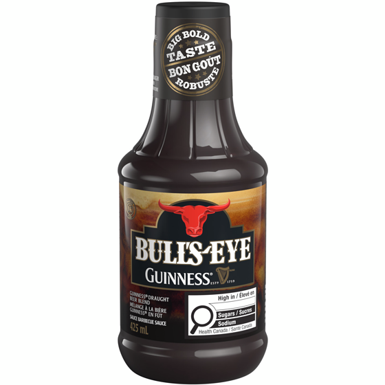 Bull's-Eye Sauce barbecue mélange à la bière guinness 425 ml, 1,06 $/100ml