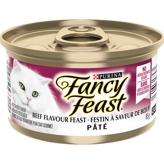 Purina Fancy Feast Paté Festin a Saveur de Boeuf, Nourriture Humide pour Chats 85 g 85 g, 1,06 $/100g