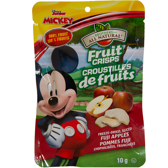Brothers All Naturals Croustillants de fruit aux pommes Mickey Mouse 10 g, 14,90 $/100g