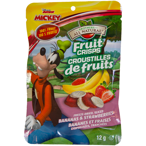 Brothers Strawberry Banana Fruit Crisps 12 g, $12.42/100g