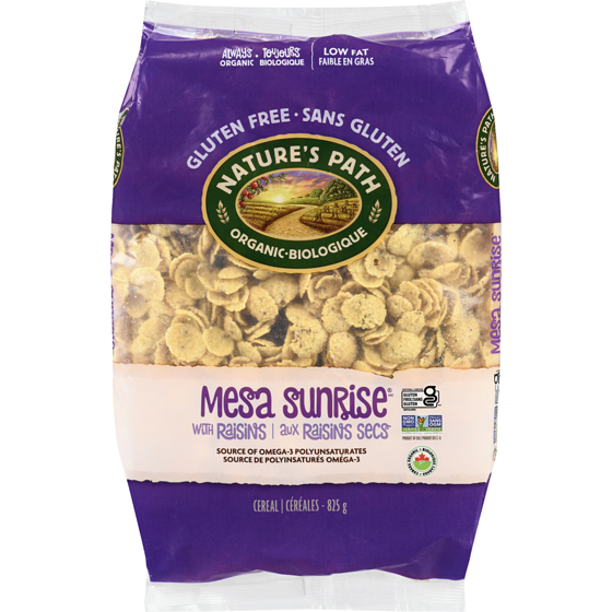 Nature’s Path Céréales biologiques Mesa Sunrise aux raisins secs 825 g, 1,33 $/100g