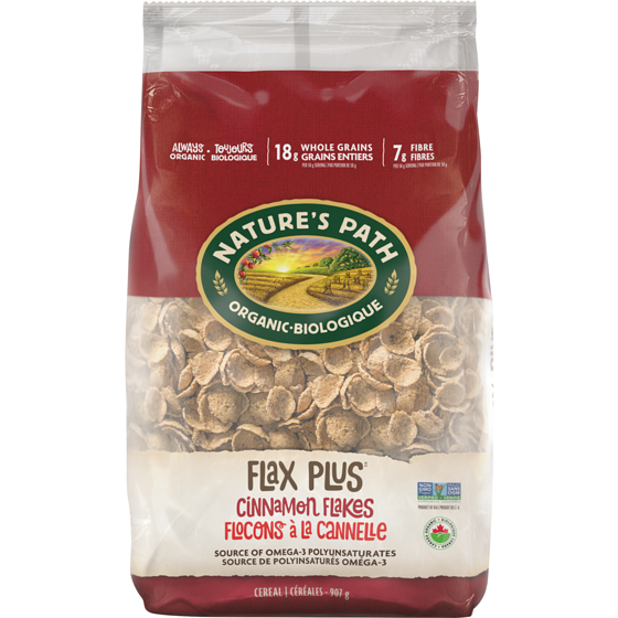 Nature’s Path Céréales biologiques Flax Plus Cannelle 907 g, 1,10 $/100g