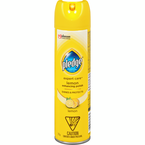 Pledge Lemon Enhancing Polish Spray - Removes Dust & Fingerprints 275 g, $3.63/100g