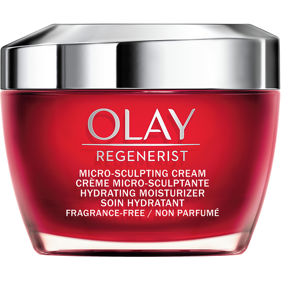 Olay Crème microsculptante hydratante Regenerist pour le visage, sans parfum 50 ml, 73,98 $/100ml