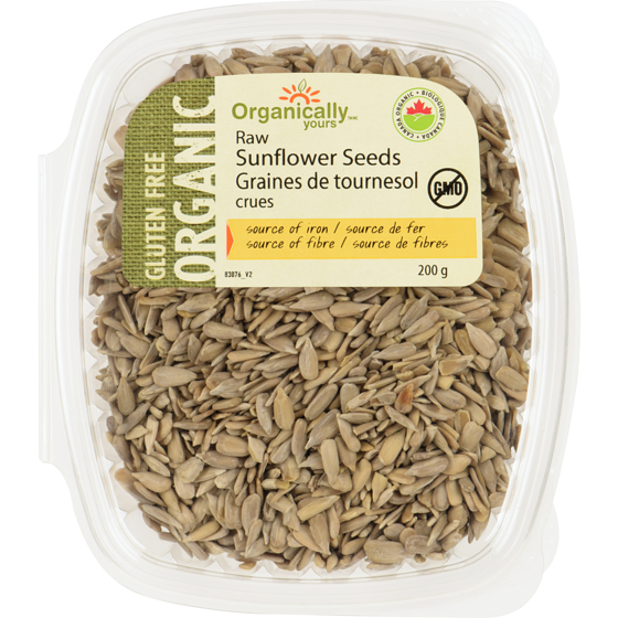 Organically Yours Sunflower Seeds, Raw 200 g, $2.50/100g