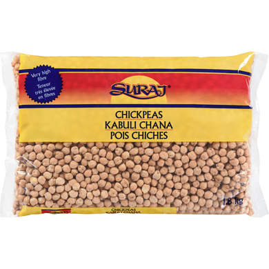 Suraj Pois chiches 1.8 kg, 0,33 $/100g