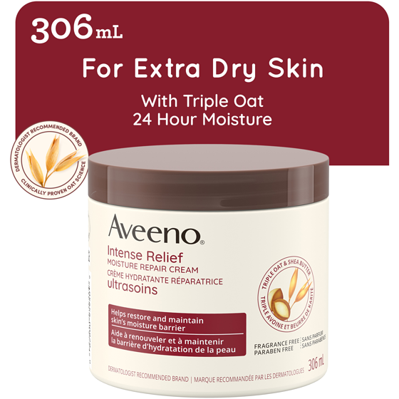 Aveeno Intense Relief Moisture Repair Cream 306 ml, $6.53/100ml
